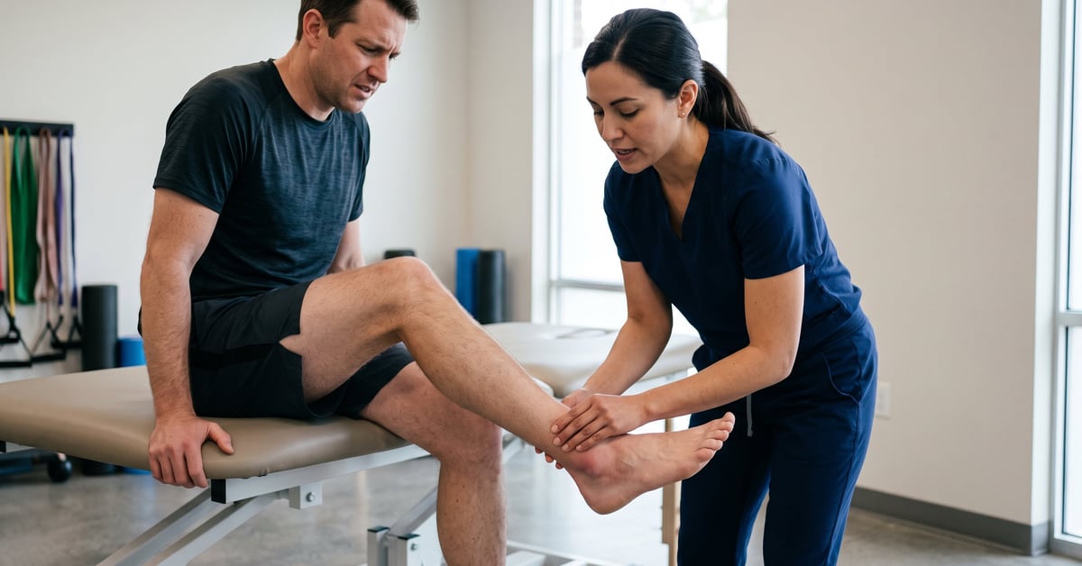 Tendinite du tendon d'Achille : douleur au talon lors d'un effort sportif