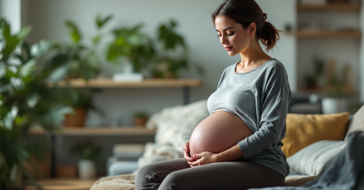 Femme enceinte adoptant une bonne posture pendant l'exercice pour soutenir sa grossesse