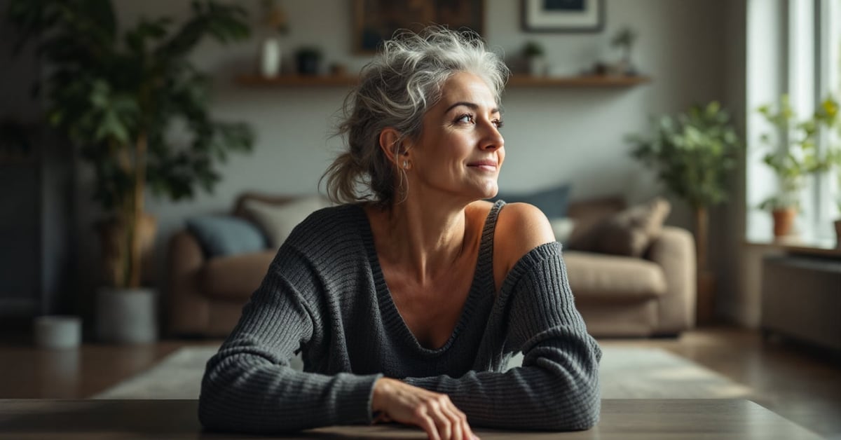 Exercice pour le mal de dos : femme pratiquant un étirement lombaire sur tapis de yoga